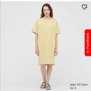 Womens Mercerized Cotton Short Sleeve T-Shirt Dress